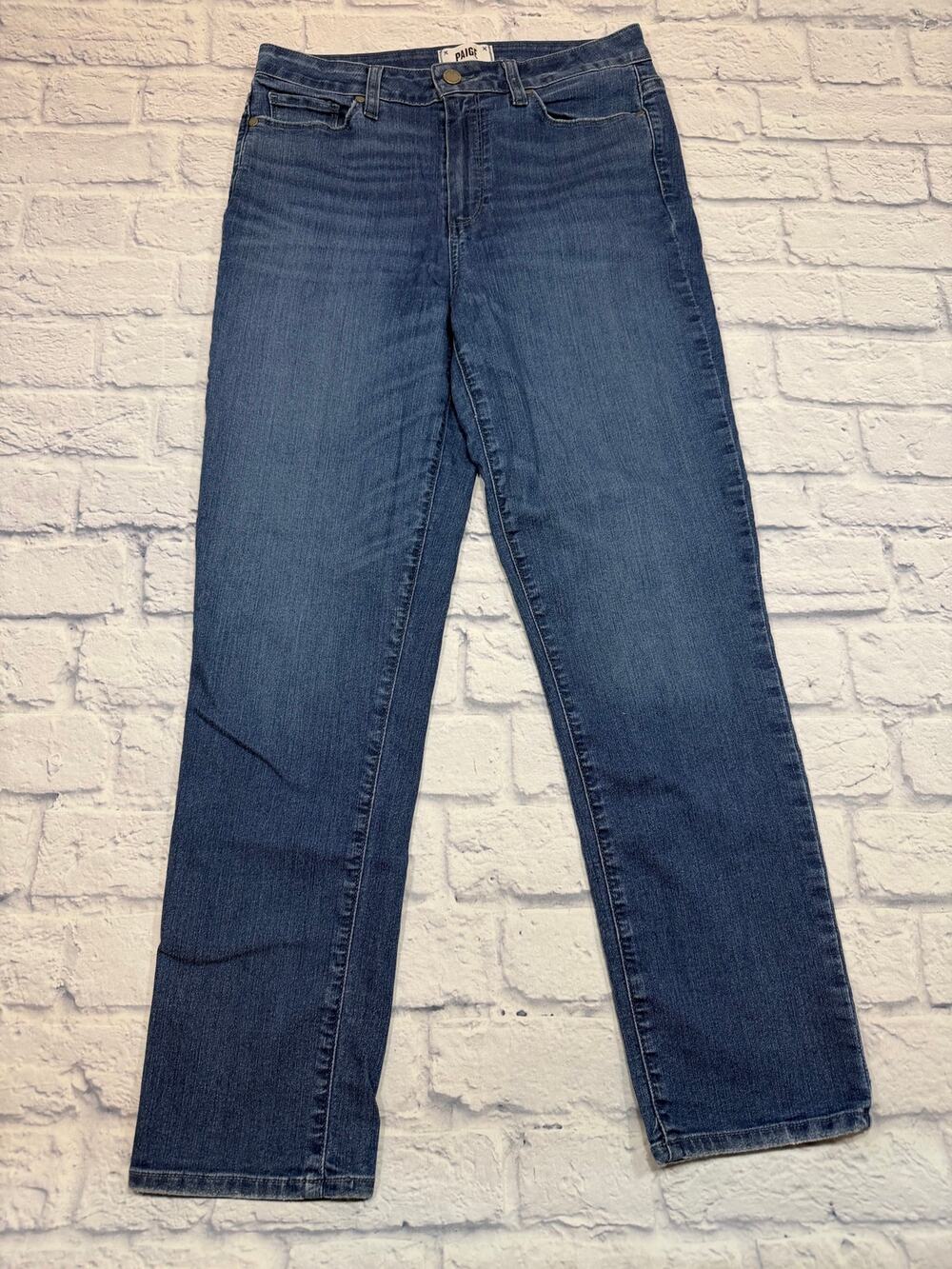 PAIGE Hoxton Slim size 30 Saphira Wash DISTRESSED HEM 5277184-027 J50